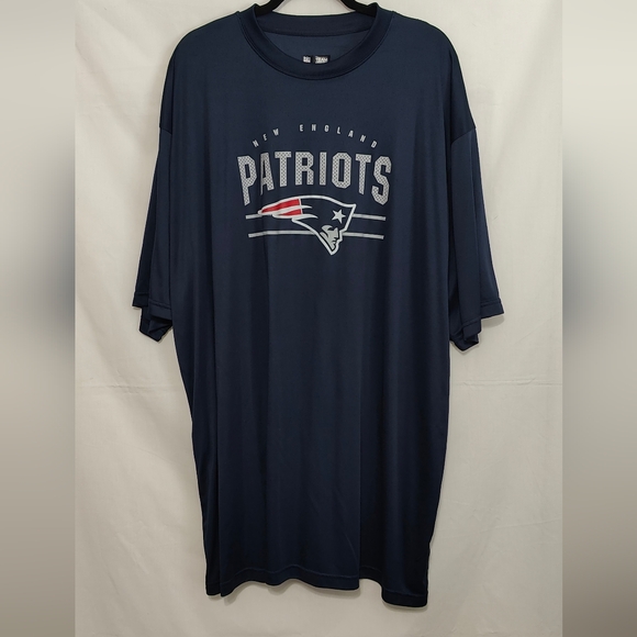 New England Patriots Men's Navy Big & Tall T-Shirt - Size 3XLT - Picture 2 of 5